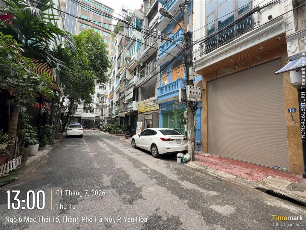 Cho thuê nhà ngõ 6 mạc thái tổ, dt 60m * 7 tầng, thông sàn, thang máy cuối nhà,  0968 120 ***