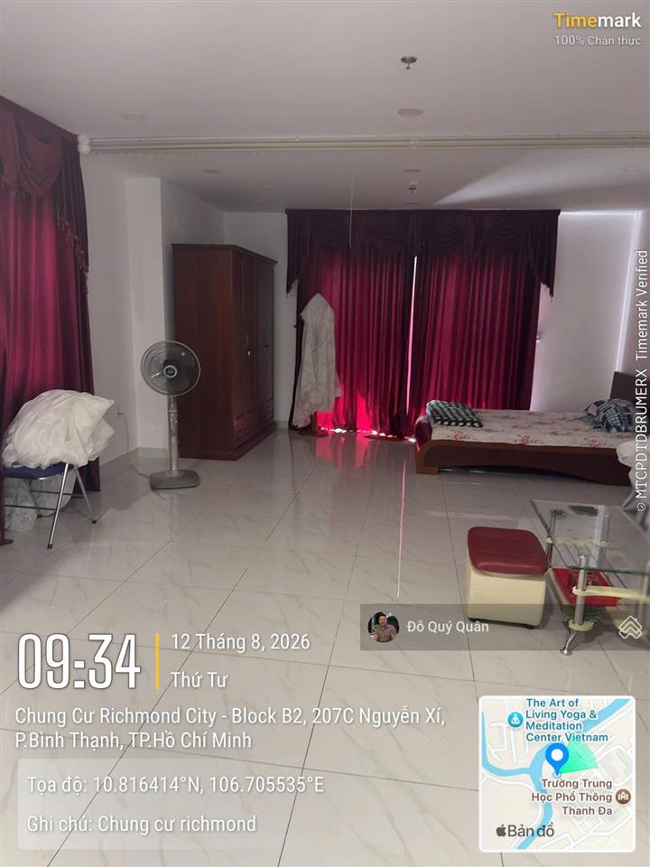 Cho thuê căn hộ 1pn tại richmond city, 10,5 triệu vnd, 38 m2