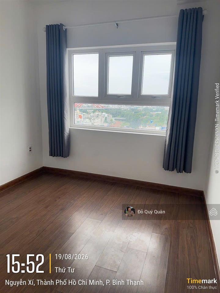 Cho thuê ch richmond city, nguyễn xí, bình thạnh 66m2, 2pn/2wc, giá siêu hời = 12tr/th