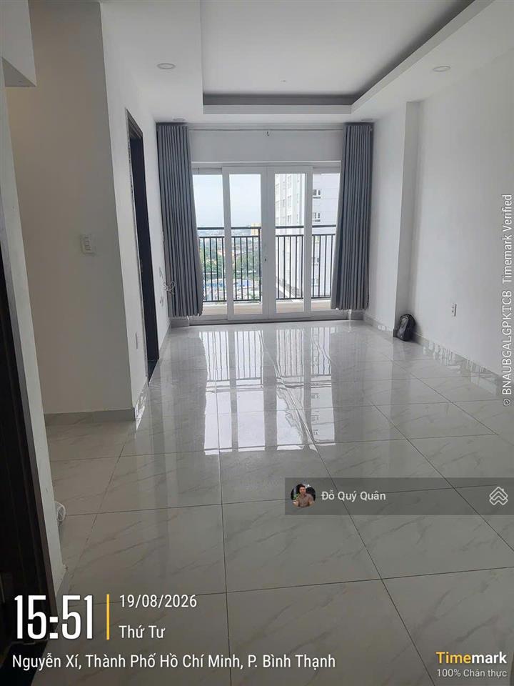 Cho thuê ch richmond city, nguyễn xí, bình thạnh 66m2, 2pn/2wc, giá siêu hời = 12tr/th