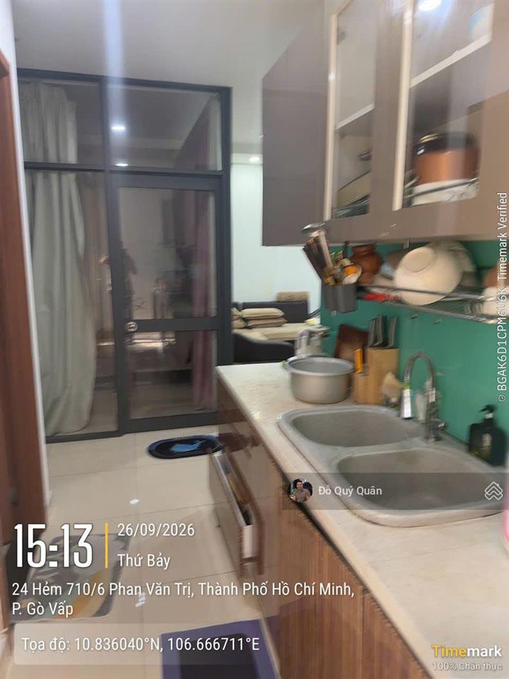 Cho thuê cc 2pn, 2wc, 72m2 = 13 triệu tại cityland park hills, gò vấp