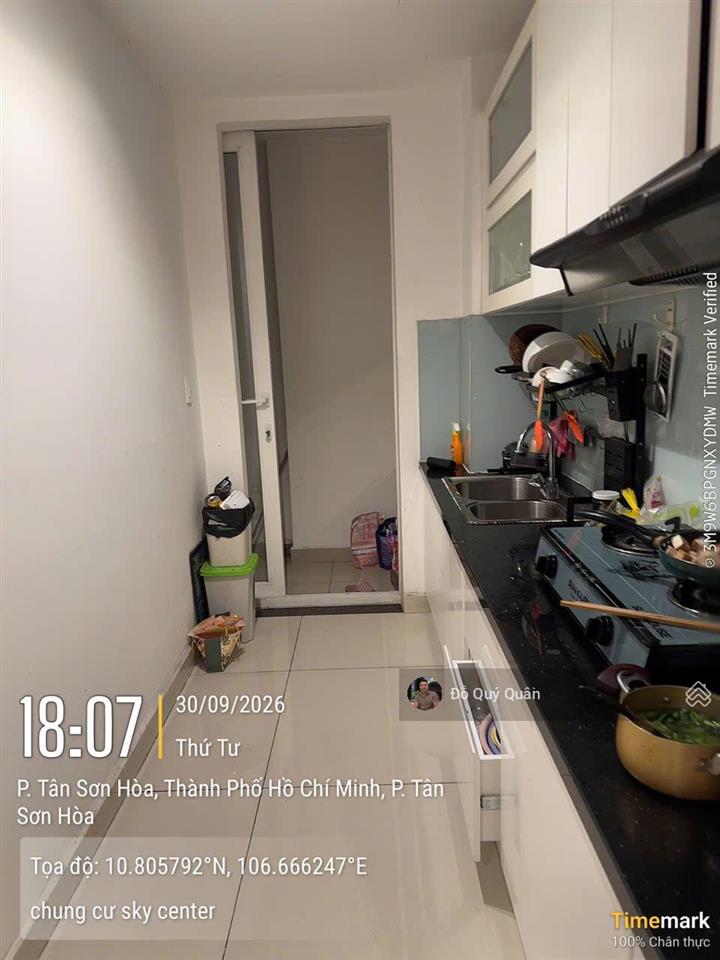 Cho thuê căn hộ 2pn 2wc tại sky center, 15 triệu, 72m2, tân bình, hcm