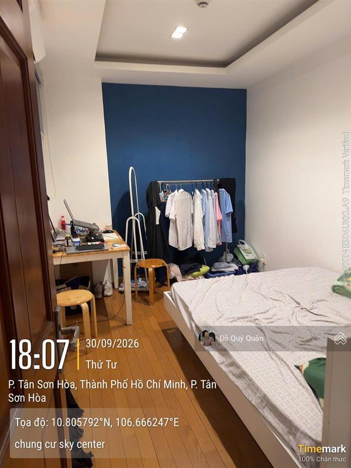Căn hộ chung cư sky center, 2pn, 12 triệu = 72 m2, view đẹp tại phổ quang, tân bình, hcm