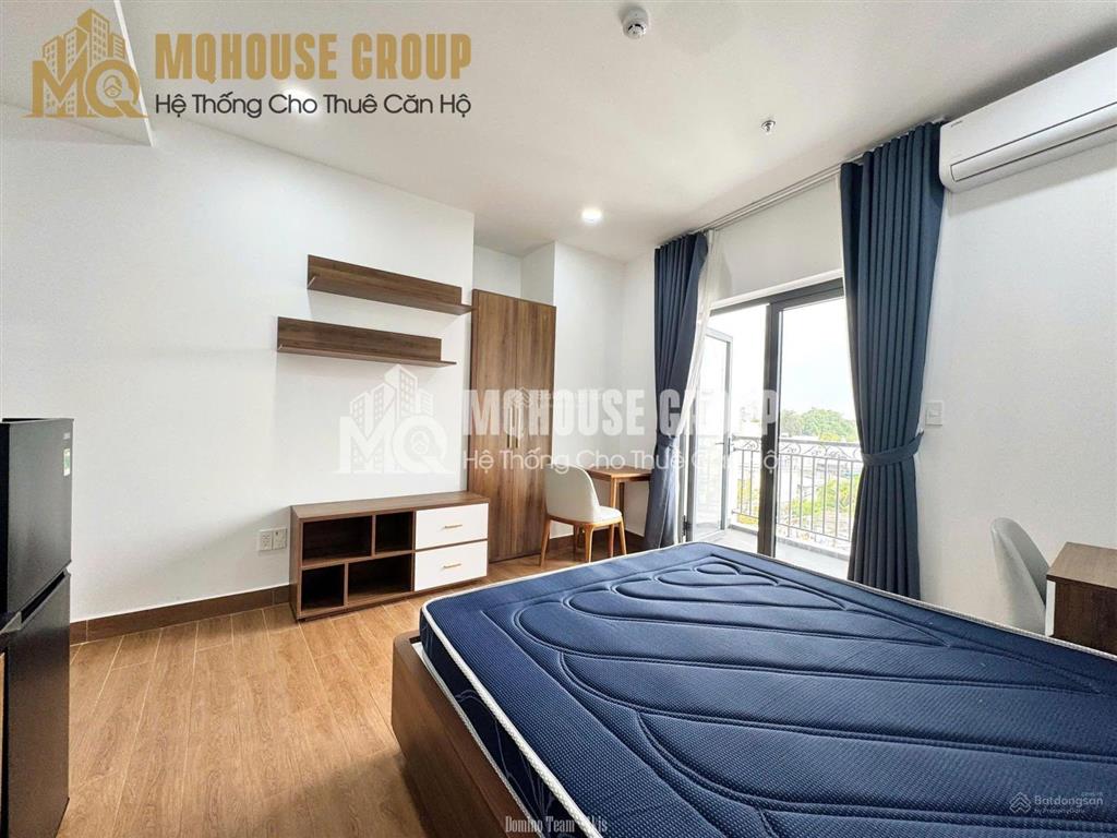 New q2  cho thuê 1pn/stu máy giặt riêng , ban công , gần chợ tân lập , homyland , lake view