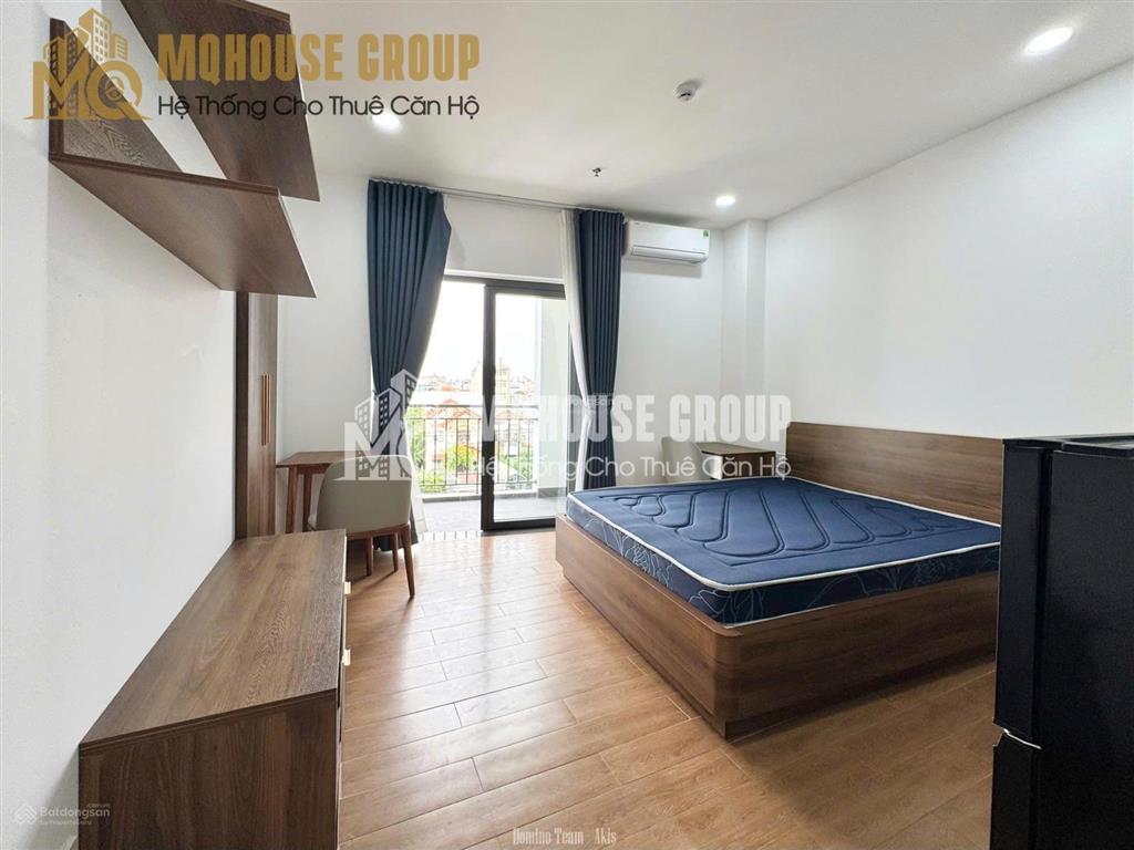 New q2  cho thuê 1pn/stu máy giặt riêng , ban công , gần chợ tân lập , homyland , lake view