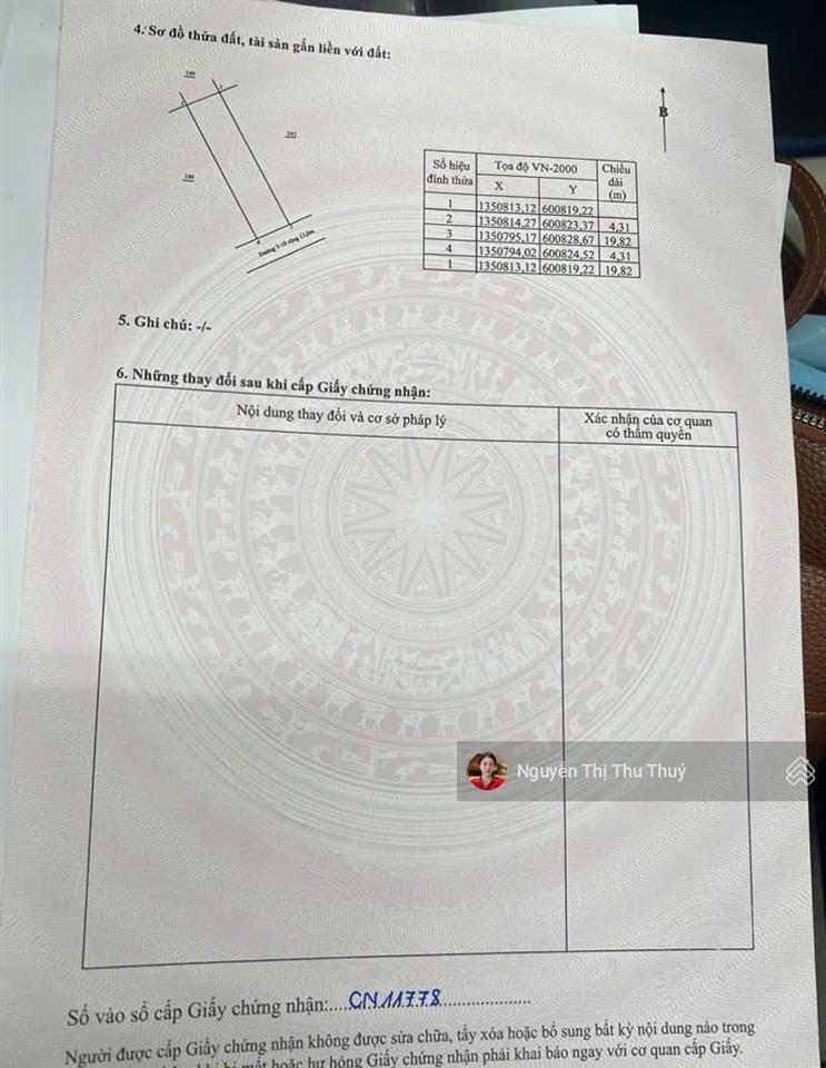 An bình tân  85,2m lô sạch đường t18 hướng đông nam