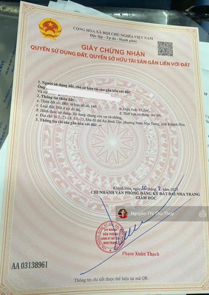 An bình tân  85,2m lô sạch đường t18 hướng đông nam