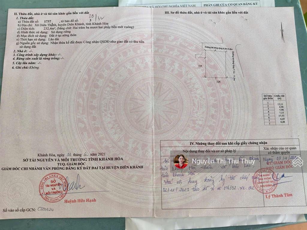 Bán nhà còn mới xã diên thạnh lô góc 2 mặt tiền