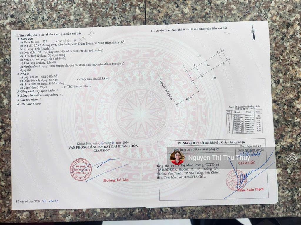 Bán căn góc 4 tầng 2 mặt tiền 19/5 & gò găng tây nha trang