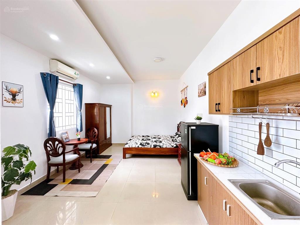 Hình thật  giá thật căn hộ ban công full nt gần đh ueh cs b, hoa sen