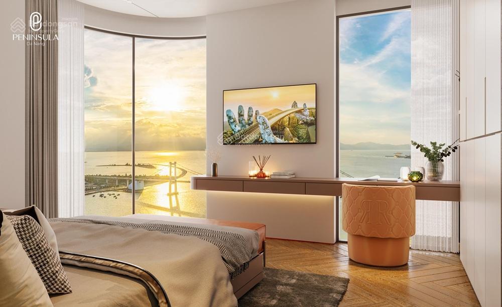 Độc quyền peninsula đà nẵng  chiết khấu 1,1 tỷ căn hộ 2 mặt tiền 77,6m²  2pn  view triệu đô