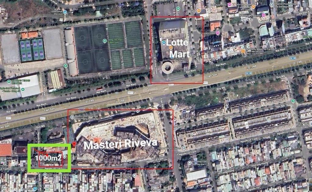 Cho thuê lô đất trống 1000m2  vị trí 2 mặt tiền siêu đẹp trung tâm đà nẵng. vị trí cực kỳ đắc địa