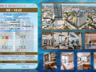 Căn 2 ngủ hot nhất huế heritage tầng penthouse gái chỉ 3,x tỷ thanh toán tiến độ ký với cdt