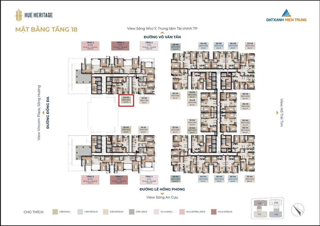 Căn 2 ngủ hot nhất huế heritage tầng penthouse gái chỉ 3,x tỷ thanh toán tiến độ ký với cdt