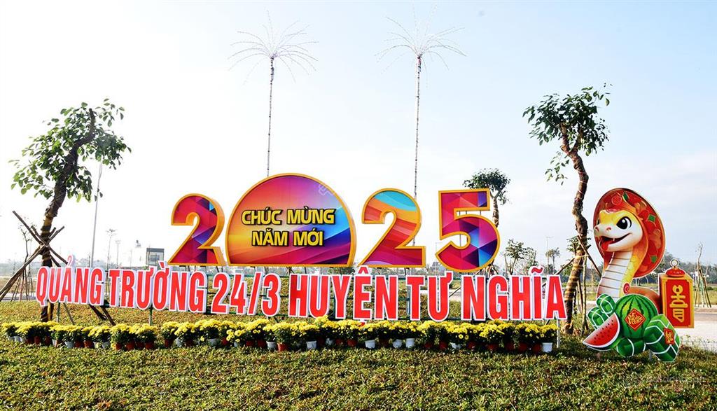 (360 triệu) đất quảng trường tư nghĩa  quảng ngãi  125m2 đường nhựa 13,5m, sổ đỏ trao tay
