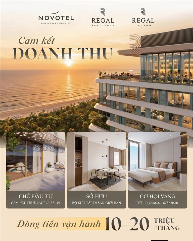 Hot chỉ từ 237 triệu sở hữu căn hộ biển võ nguyên giáp  regal residence signature  regal legend