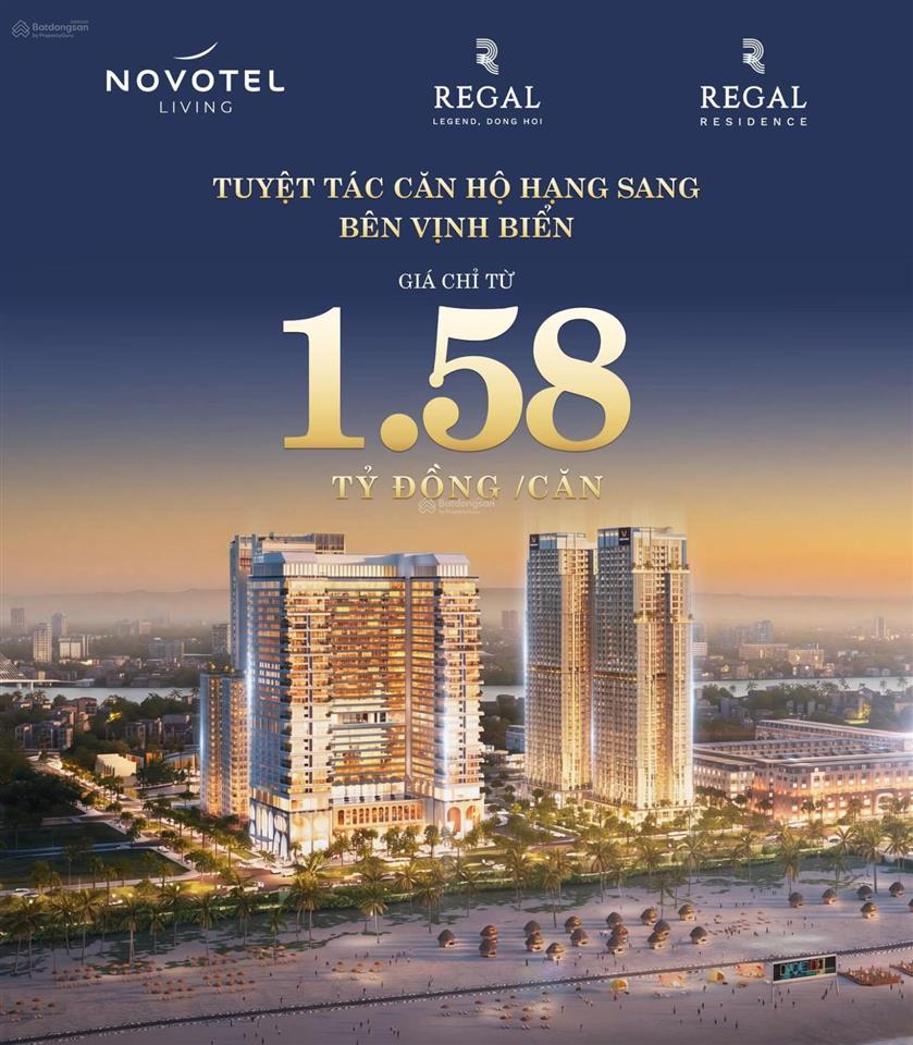 Hot chỉ từ 237 triệu sở hữu căn hộ biển võ nguyên giáp  regal residence signature  regal legend