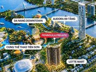 630 triệu (30%) sở hữu ngay studio peninsula private cạnh lotte mart  vay 70% lãi 0% 24 tháng