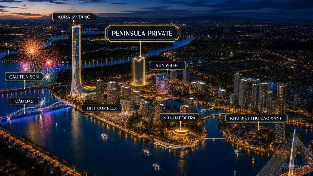 630tr (tương đương 30%) tháp peninsula private mức giá tốt ra mắt liền kề đà nẵng down town