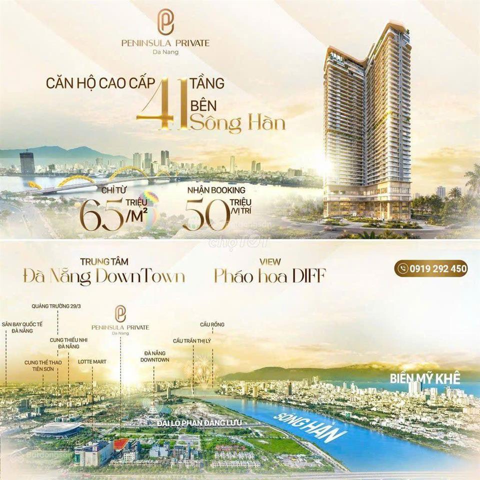 630tr (tương đương 30%) tháp peninsula private mức giá tốt ra mắt liền kề đà nẵng down town