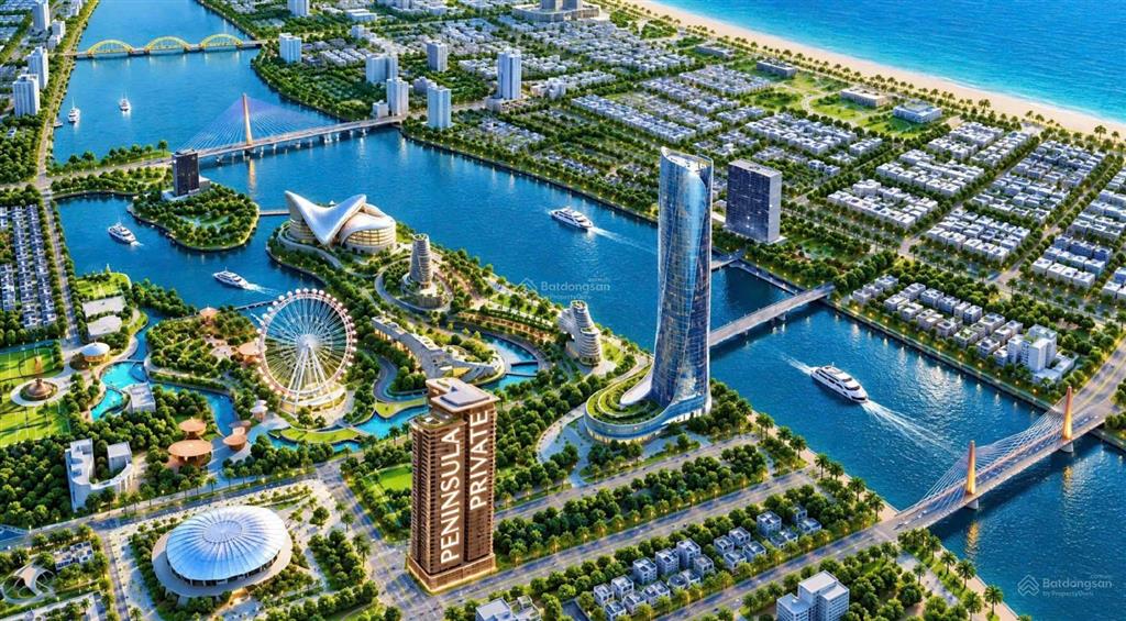 [f0 cđt] peninsula private đà nẵng  tháp 150m view sông hàn  nhận booking 50tr  ck đến 17%