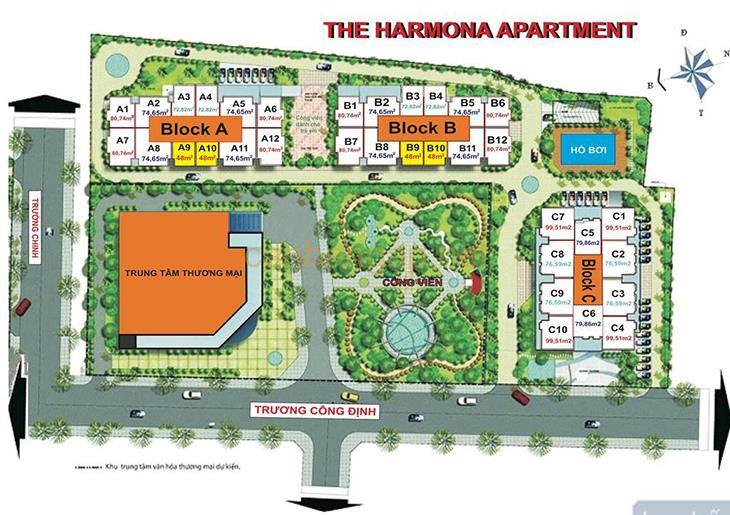 Bán chcc the harmona 50m² 1pn 1wc, có sổ, nhà còn mới, giá 3,55 tỷ,  0777 679 ***