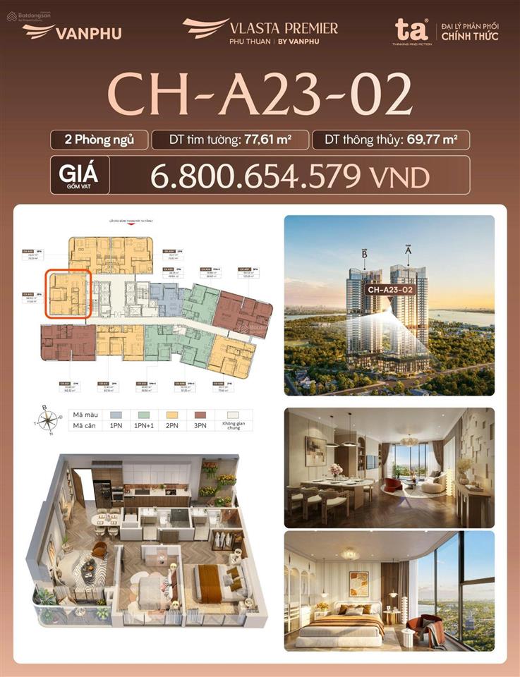 Vlasta premier  căn 2pn góc view phú mỹ hưng cực đẹp chỉ 6,8 tỷ