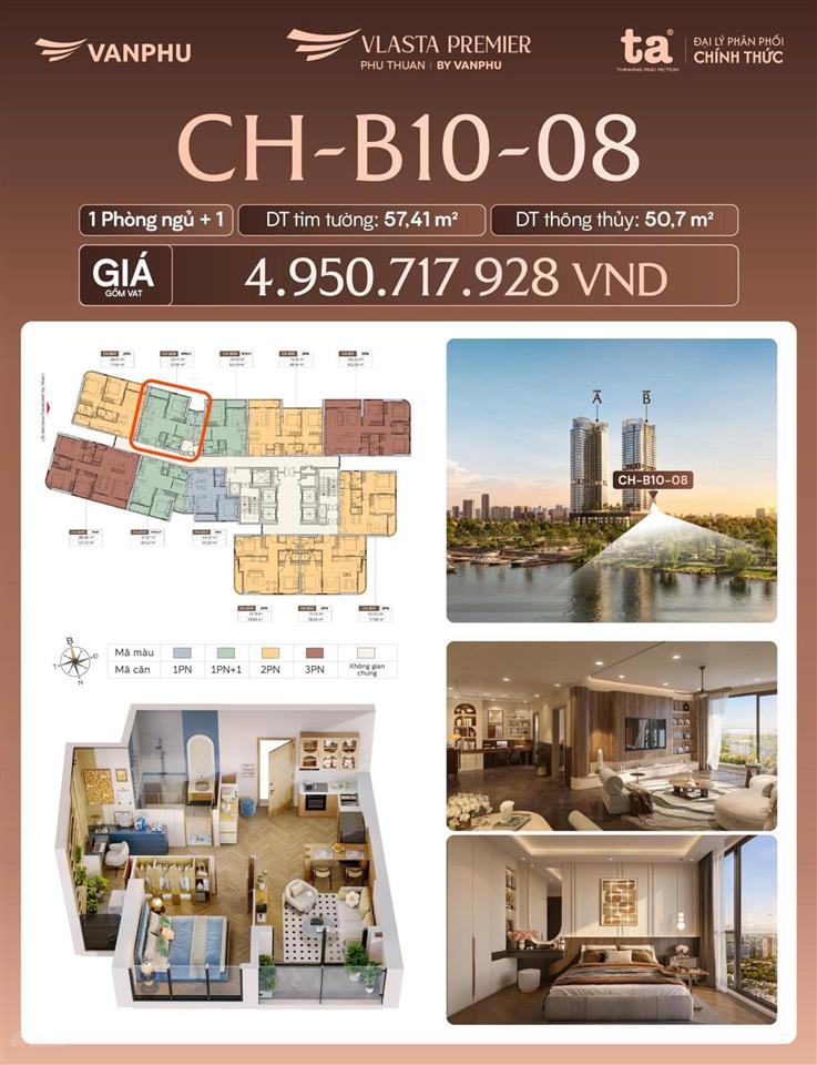 Căn hộ 1pn vlasta chỉ 4,4 tỷ giá siêu tốt để đầu tư