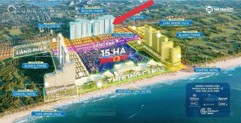 Hiếm căn hộ 1pn+ view sunworld tầng cao ngắm pháo hoa và biển