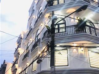 Nhà góc 2 mặt hẻm bùi quang là gv gần emart 2  5 tầng thang máy full nội thất