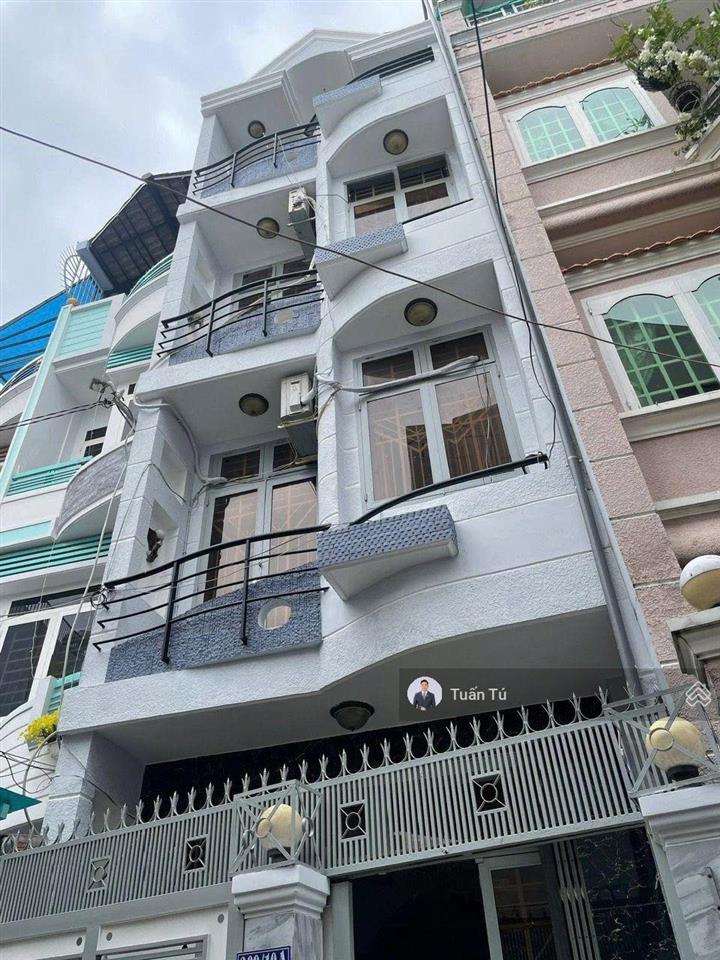 Bán nhà 4 tầng, hẻm xe hơi lê quang định, p5 bình thạnh  4x12m  5 tầng cứng cáp gần mặt tiền