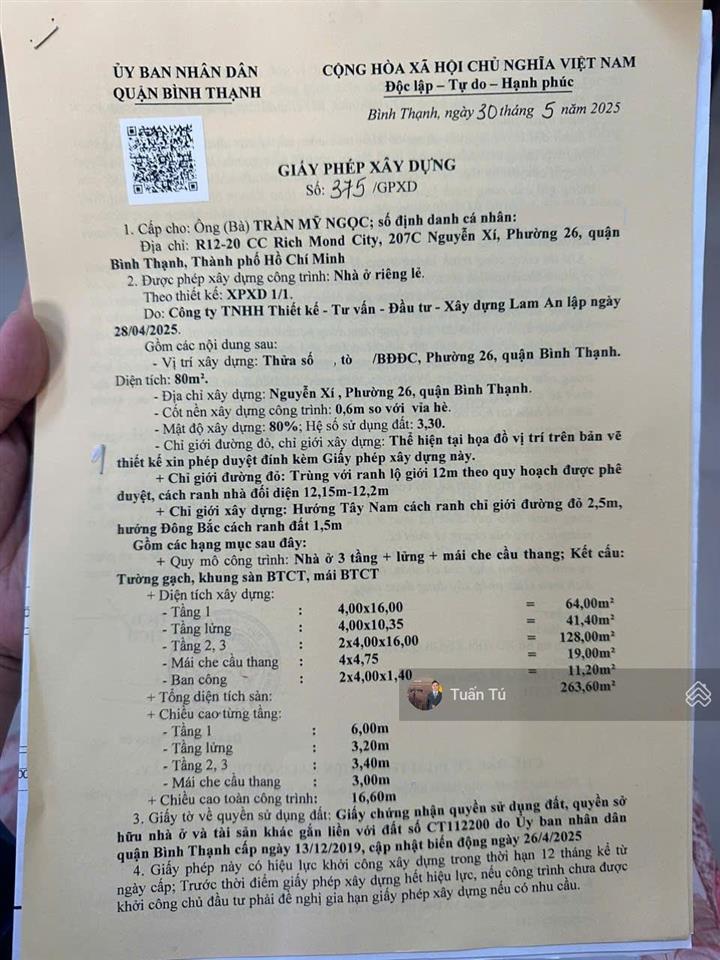 Bán lô đất ngay vincom nguyễn xí, p26, bt, 80m2 (4x20), có gpxd mới 5 tầng, đường 12m, khu đồng bộ