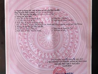 Đất mặt đường ngũ lão, đối diện cổng trường nam triệu