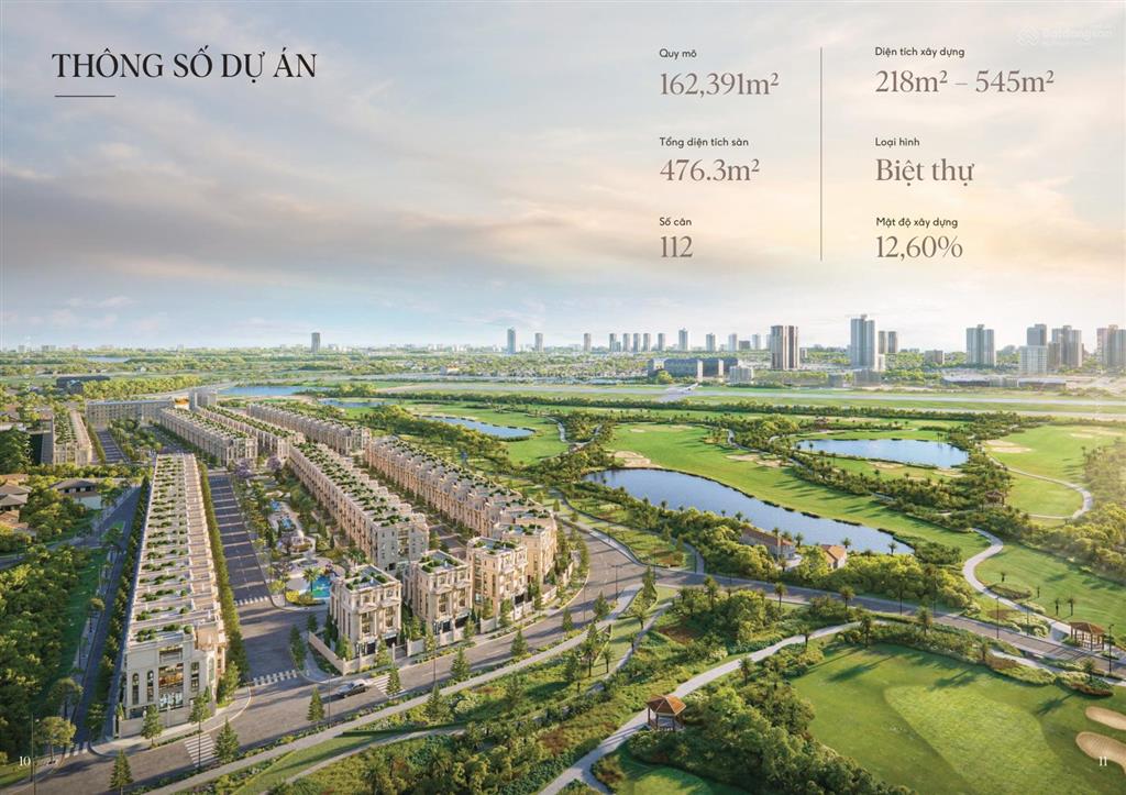 Vip  dinh thự long biên golf villas view trực diện sân golf 400m2  280 tỷ