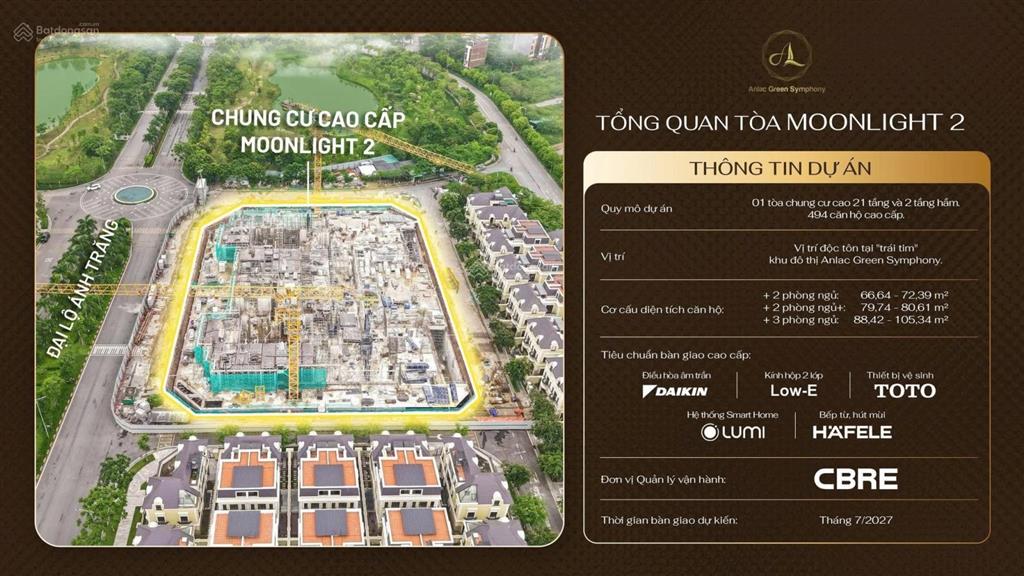 Moonlight 2 | chỉ 25% mật độ xây dựng  kđt đã có cư dân, tiện ích hiện hữu, view hồ
