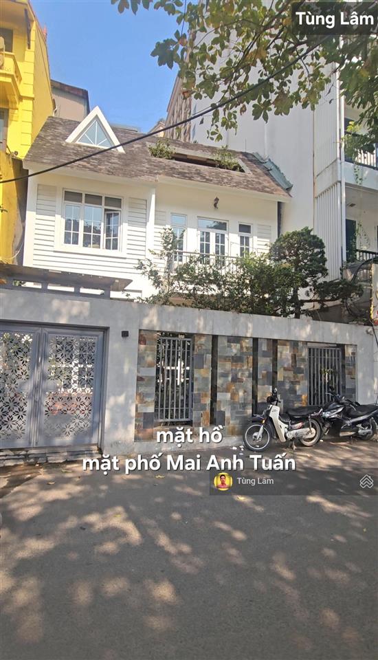 Biệt thự mặt hồ 48 mai anh tuấn. dt 307m2  mt 9m & 15m, giá 162 tỷ