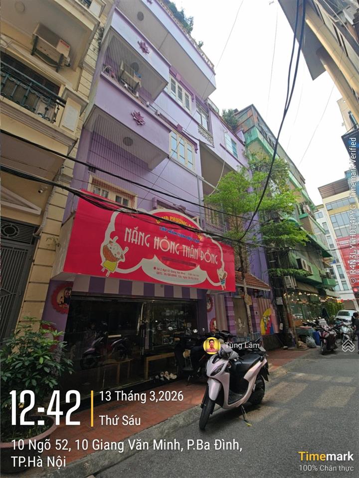 Mặt ngõ 52 giang văn minh. dt 121 m2  mt 11 m  77 tỷ