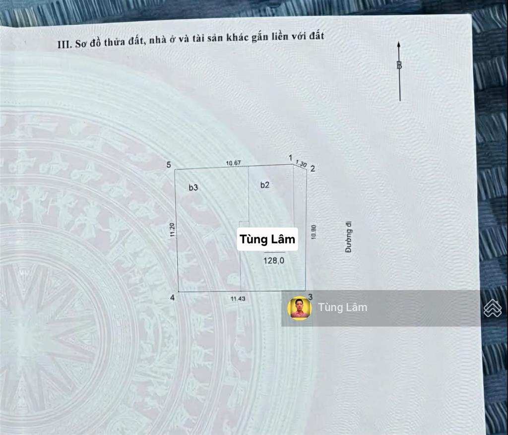 Mt 11m (woa), biệt thự số 1 ngõ 36 đào tấn. dt 128m2  74 tỷ