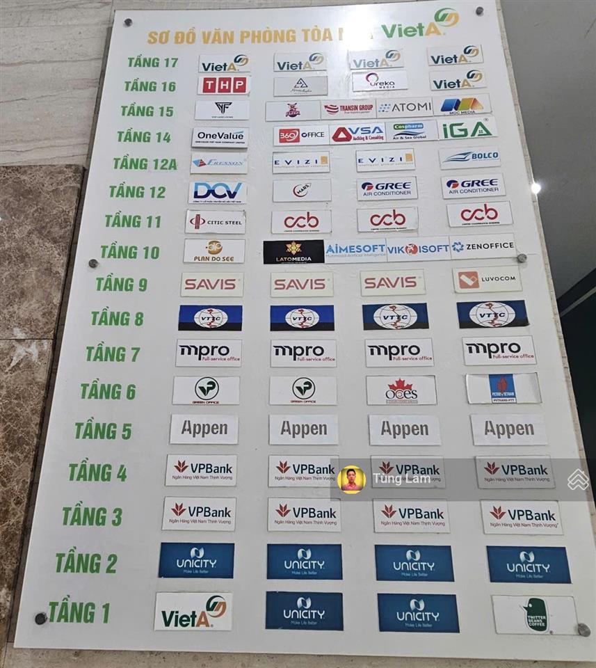 Tòa tháp mặt phố  số 9 duy tân dt 2000m2 x19 tầng, 1300 tỷ, cho thuê được giá