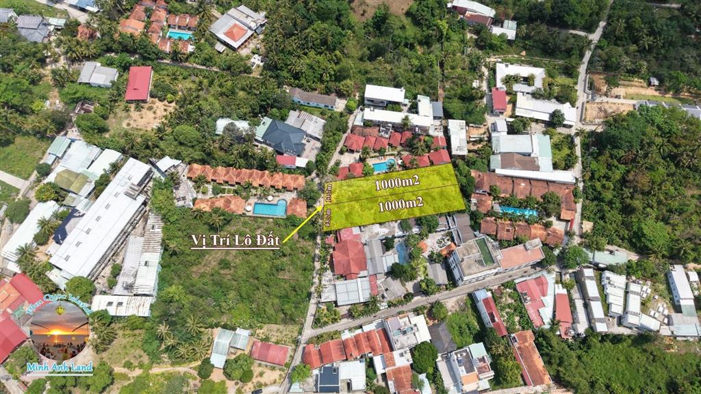 Cần bán 1000m2 cách trần hưng đạo 250m, đi bộ ra biển được, làm khu villa nghỉ dưỡng quá đẹp.