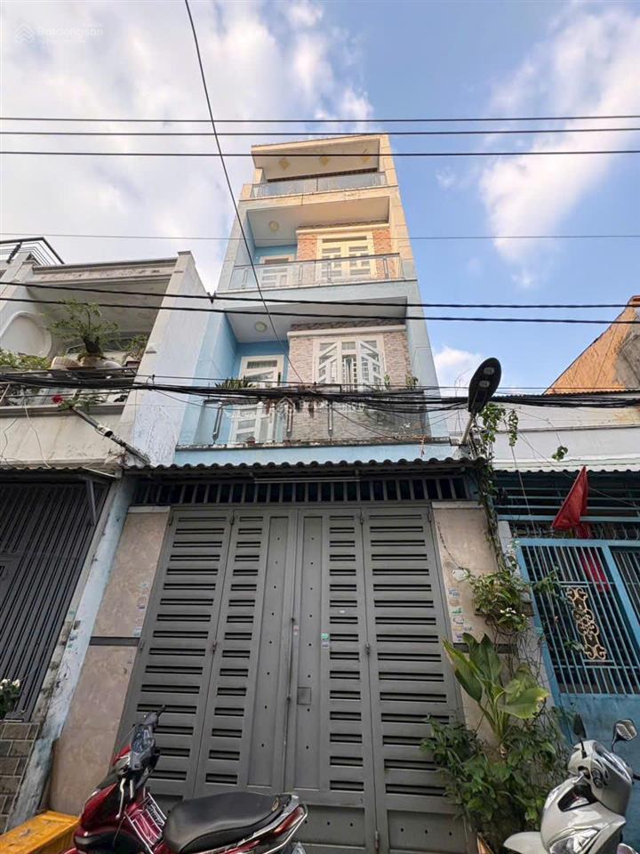 Bánh nhà 4 tầng hẻm xe hơi thông 1/ đường số 14 lê văn quới 4x10m giá chỉ 5.7 tỷ tl chính chủ