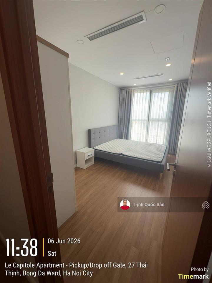Cho thuê căn 1 ngủ tại le capitole  27 thái thịnh, full đồ, 16 triệu/th.  0971 342 ***