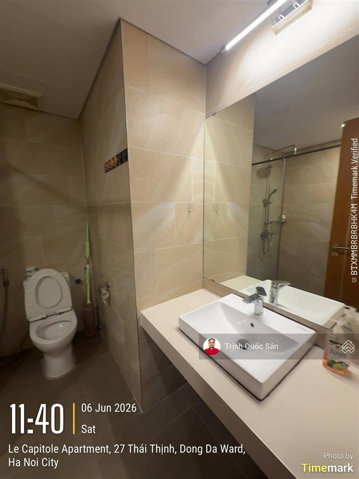 Cho thuê căn 1 ngủ tại le capitole  27 thái thịnh, full đồ, 16 triệu/th.  0971 342 ***