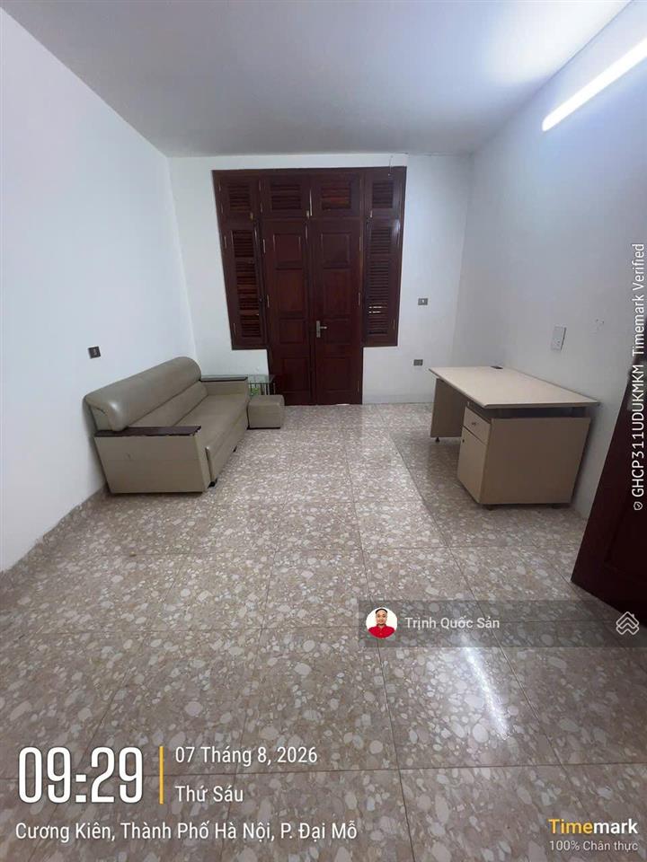 Cho thuê phòng tầng 3+4 của biệt thự phố cương kiên, trung văn, 80m2, làm văn phòng, 0971 342 ***