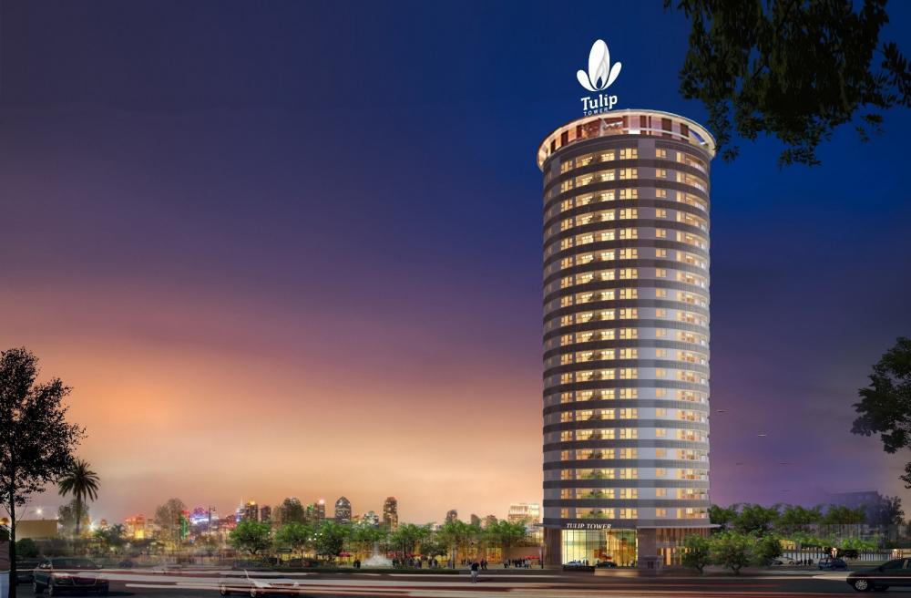 Cho thuê căn hộ of tulip tower, 9 triệu vnd/ tháng. 79m2, 2pn, 2wc. có ít nội thất.