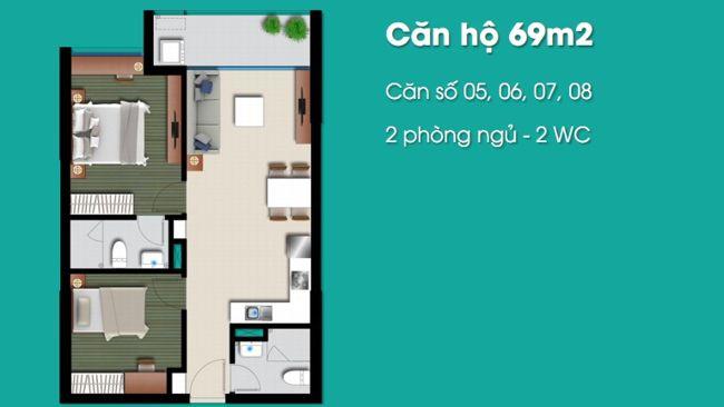 Bán căn hộ chung cư an gia riverside, 4,8 tỷ, 69m2, 2pn  2wc view đẹp.  0916 226 *** em phương.