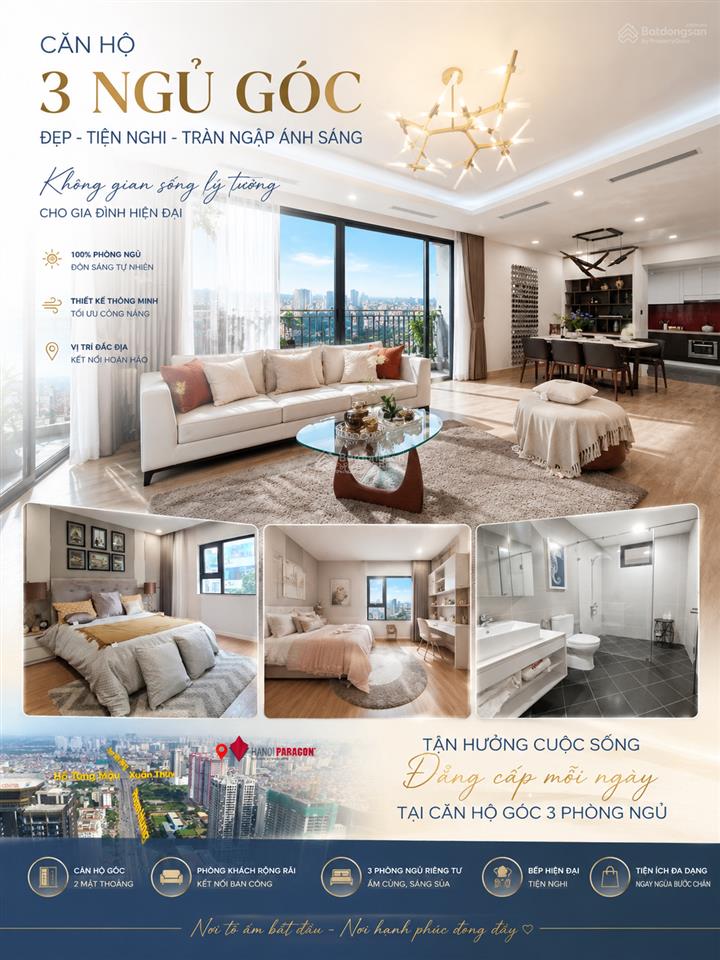 Chính chủ bán nhanh căn góc 3pn 138m2 hà nội paragon tầng trung siêu hiếm, đã sổ toà b, 11.7 tỷ