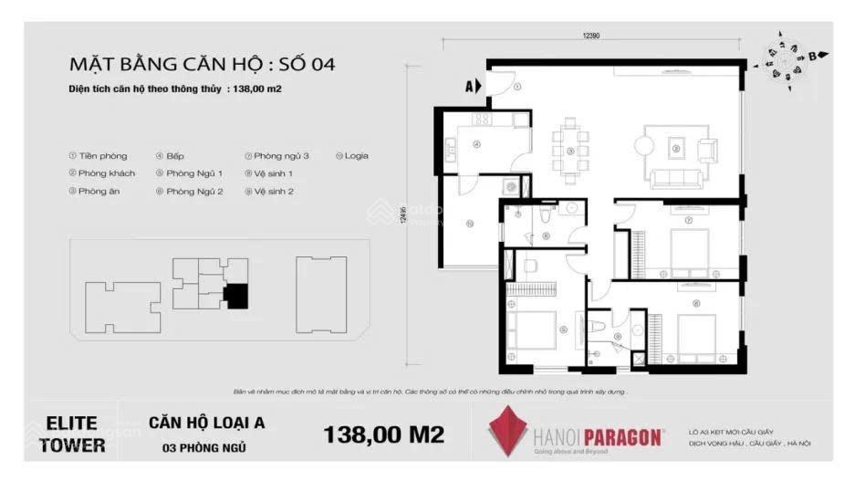 Chính chủ bán nhanh căn góc 3pn 138m2 hà nội paragon tầng trung siêu hiếm, đã sổ toà b, 11.7 tỷ