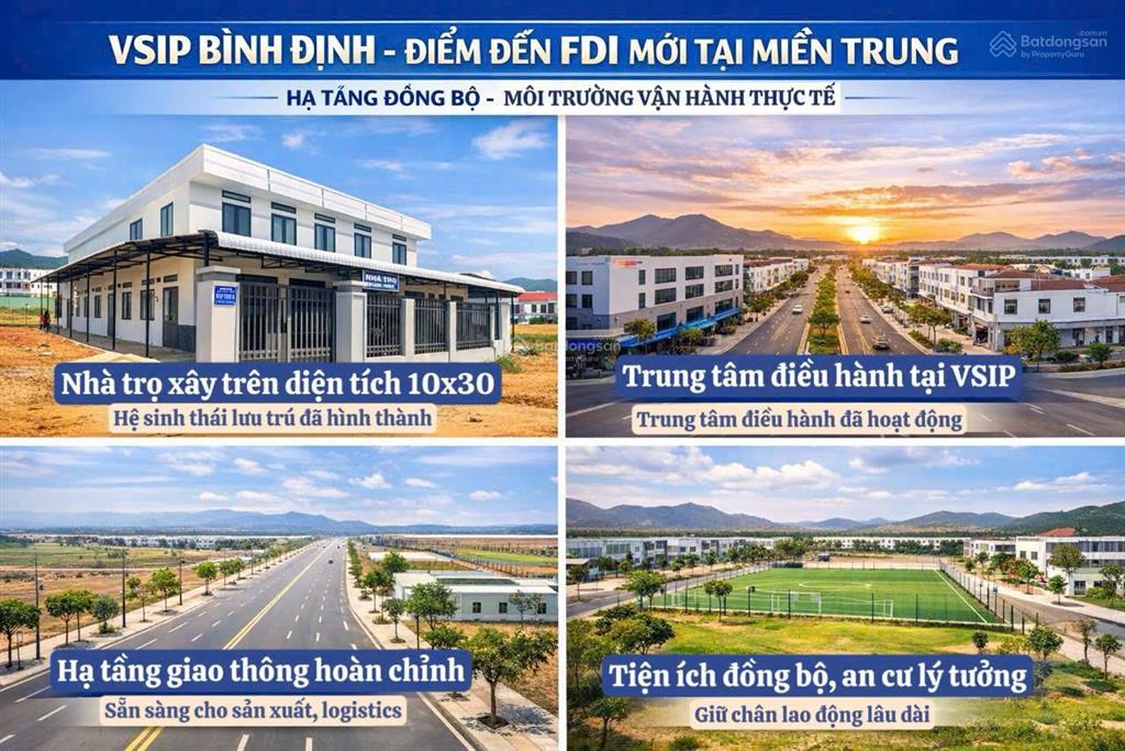 Đất nền vsip bình định kcn vsip số 1 việt nam mảnh đất vàng cho nhà đầu tư đón đầu
