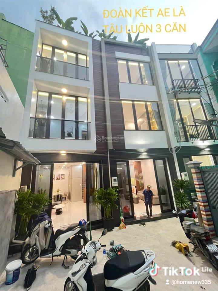 Tậu 3 căn nhà mới tân bình  hxh 6m 4 pn full nội thất/ giá 8,3 tỷ